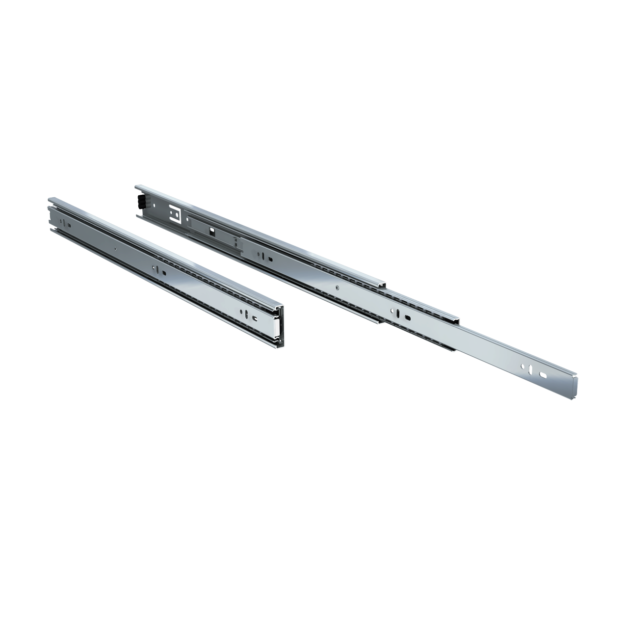 Pair of 22" 100 lbs. full extension soft close  drawer slides
