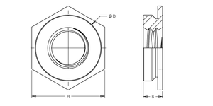 Self-Clinching Nut, Flush, 300 Series Stainless Steel, Passivated, Metric, M2.5x0.5 x 1, 100 Pack