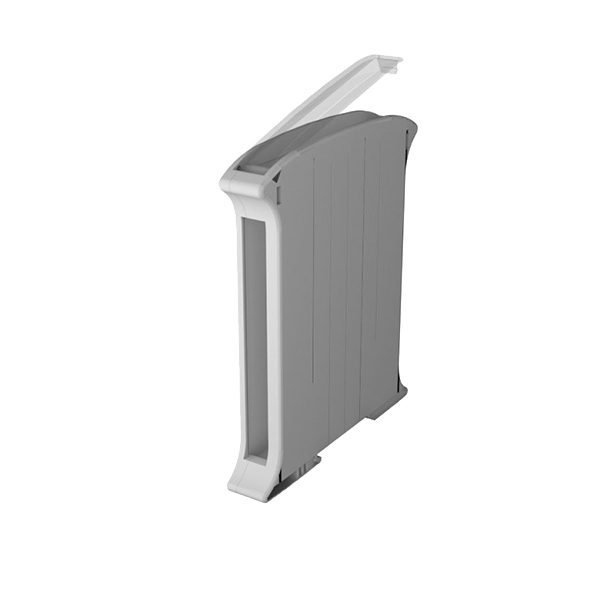 Italtronic Railbox DIN Rail Plastic Enclosure Case, Grey - 17.5mm Wide - KRC17.5