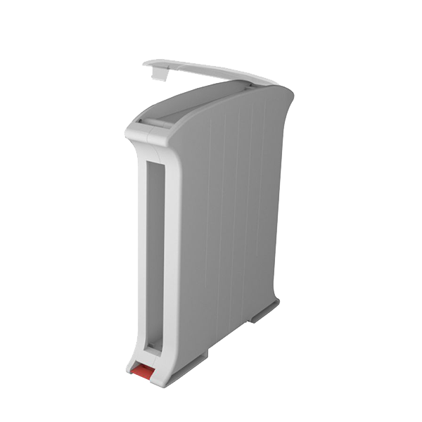 Italtronic Railbox DIN Rail Plastic Enclosure Case, Grey - 22.5mm Wide - KRC22.5