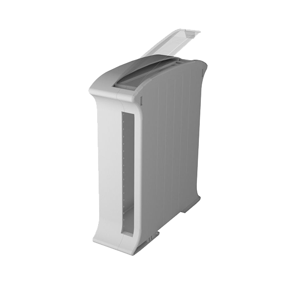 Italtronic Railbox DIN Rail Plastic Enclosure Case, Gray - 35mm Wide - KRC35P
