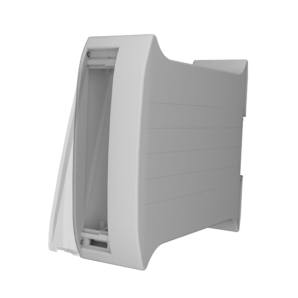 Italtronic Railbox DIN Rail Plastic Enclosure Case, Gray - 35mm Wide - KRC35P