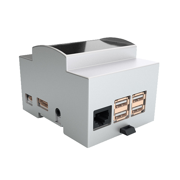 Italtronic Raspberry Pi 3 B/B+ Modulbox 4M XTS Plastic Enclosure Case Kit, Grey - 25.0410000.RP3 (Raspberry PI not Included.)