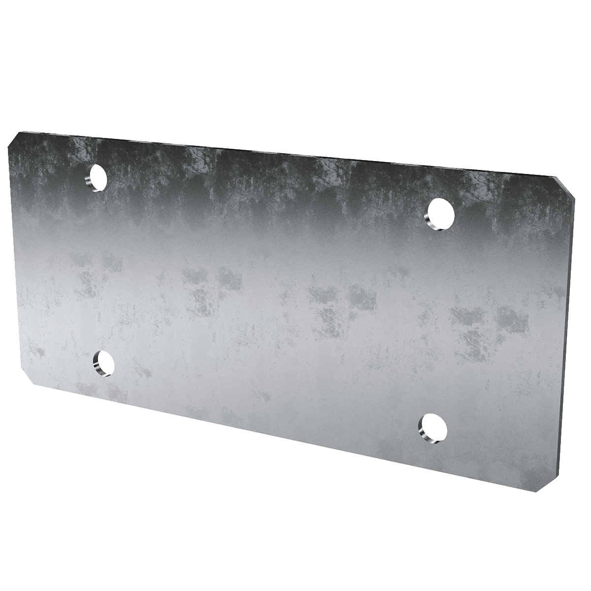 Backup plate for surface mount handle