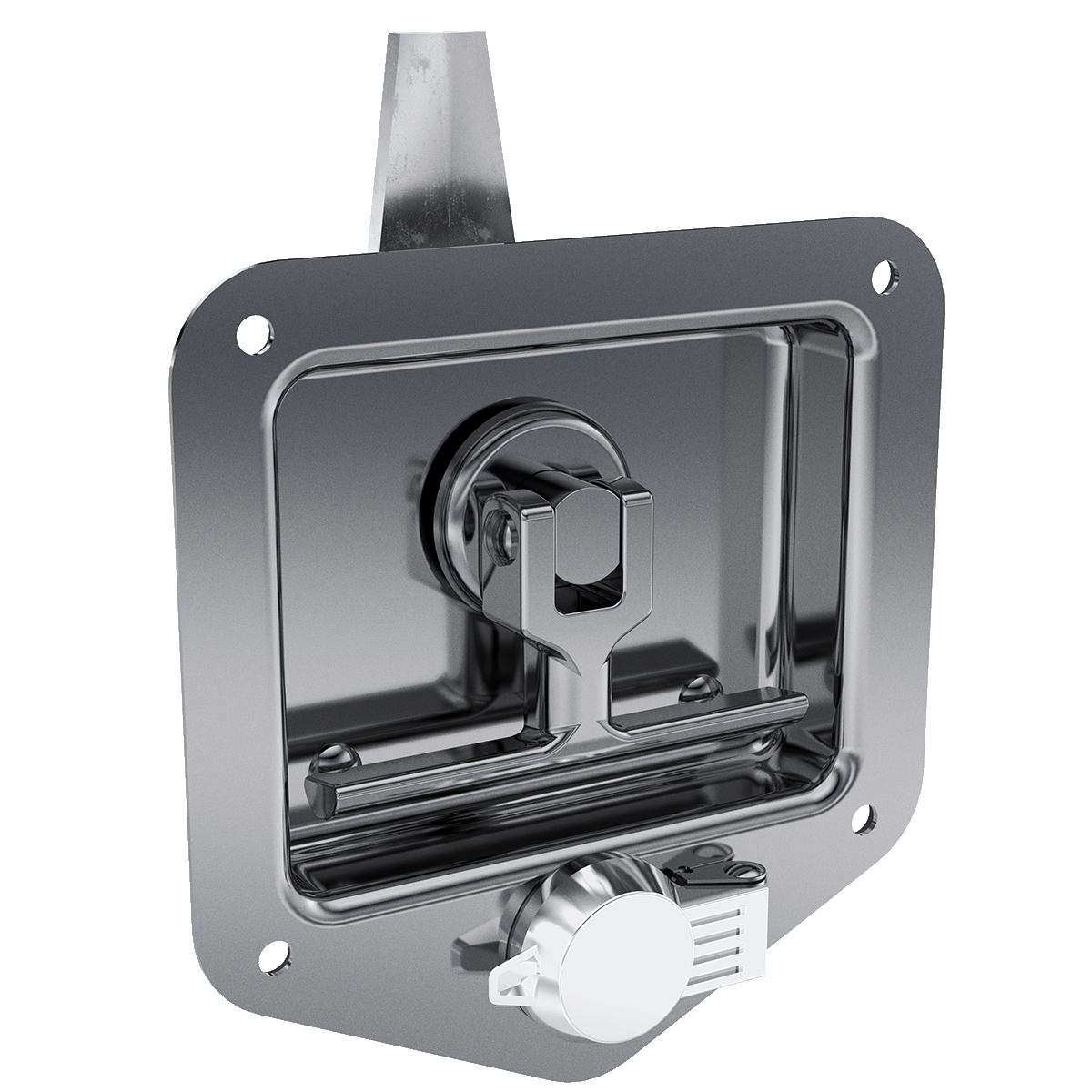 Folding T-Handle with Mounting Holes and Dust Cap