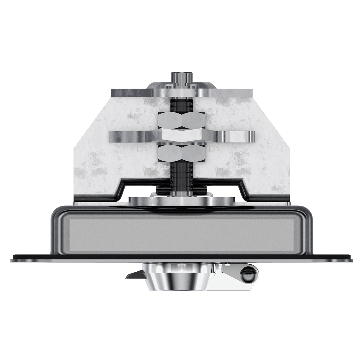 Folding T-Handle with Mounting Holes and Dust Cap