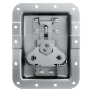 Large Recessed Pad lockable Twist Catch with 7/8