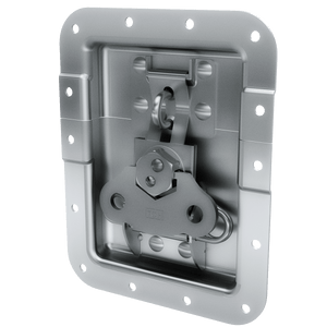 Large Recessed Pad lockable Twist Catch with 7/8