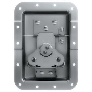 Large Recessed Pad lockable Low Mount Twist Catch with 1