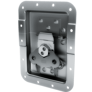 Large Recessed Pad lockable Low Mount Twist Catch with 1