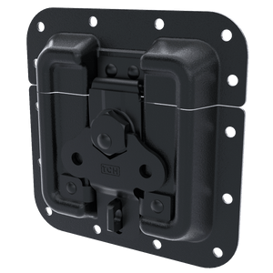 Pad lockable Protective Surface Mount Latch, Black