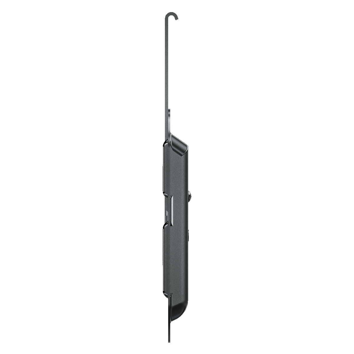 right side view of recessed lever drawlatch