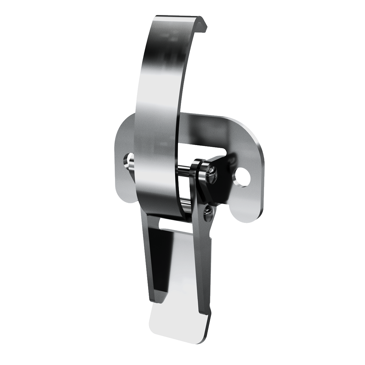 Render of Lever Operated Drawlatch (with flat mounting plate)