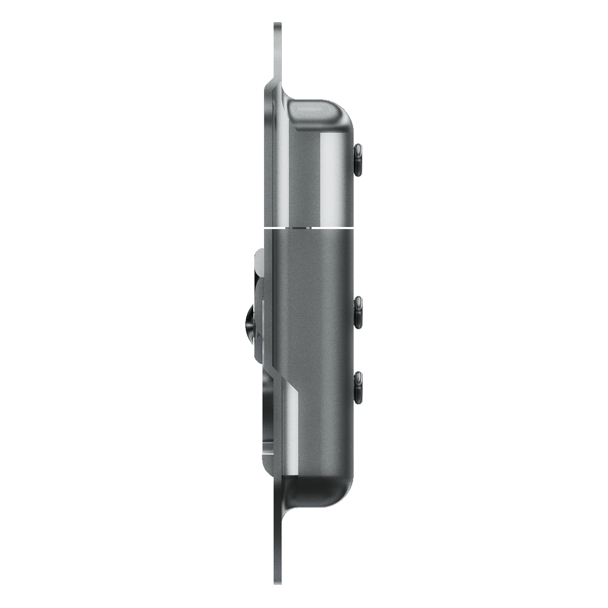 right view showing twist catch blade in latched position