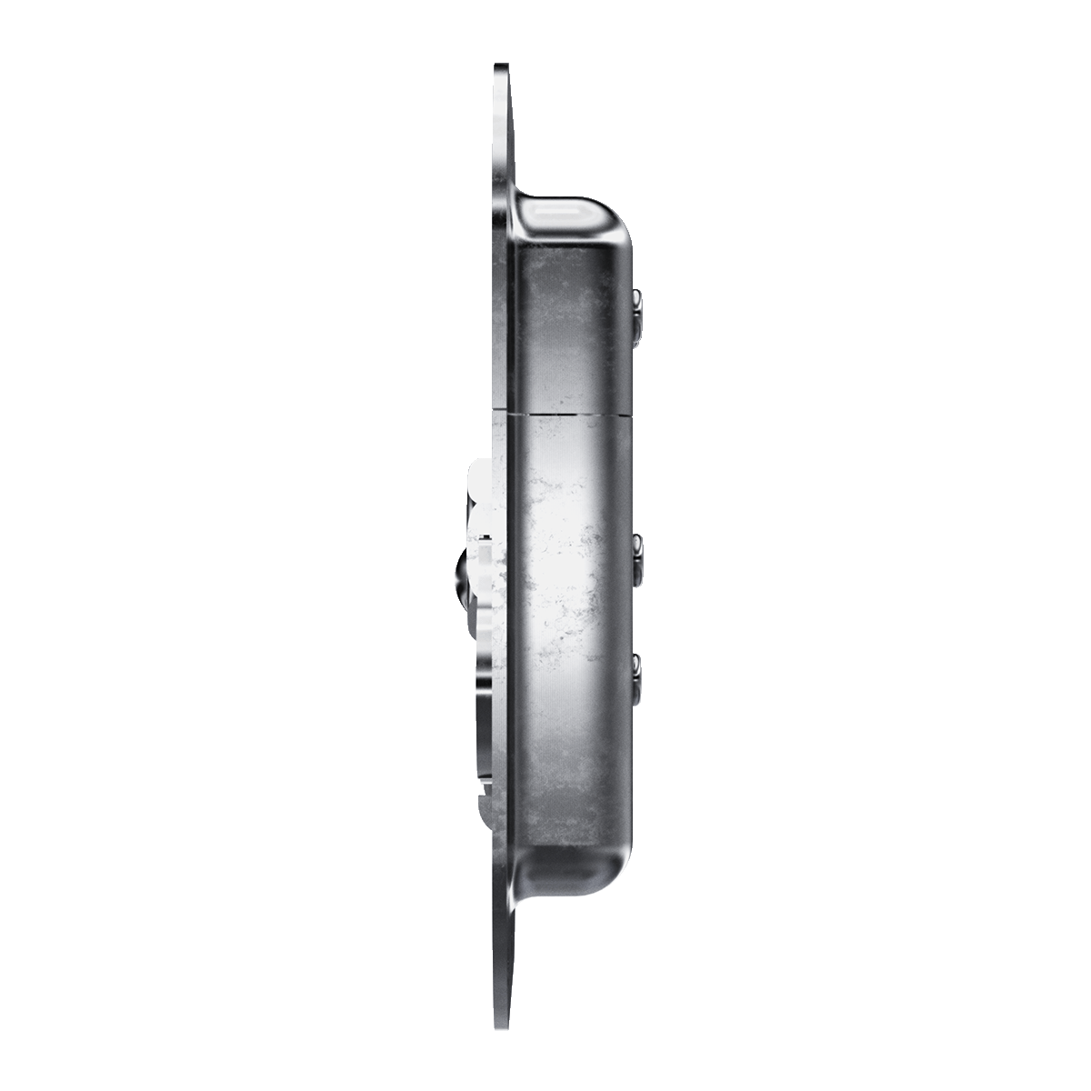 Medium Recessed Twist Catch with Kick-out Spring, Front View