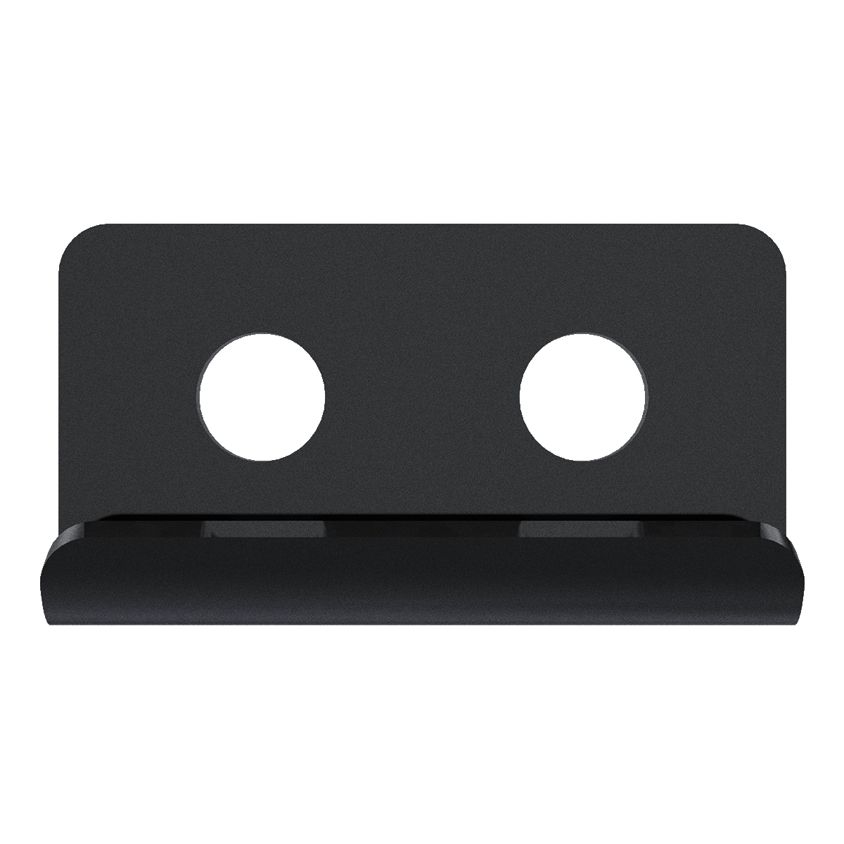 Medium Keeper Plate, Black, Front view