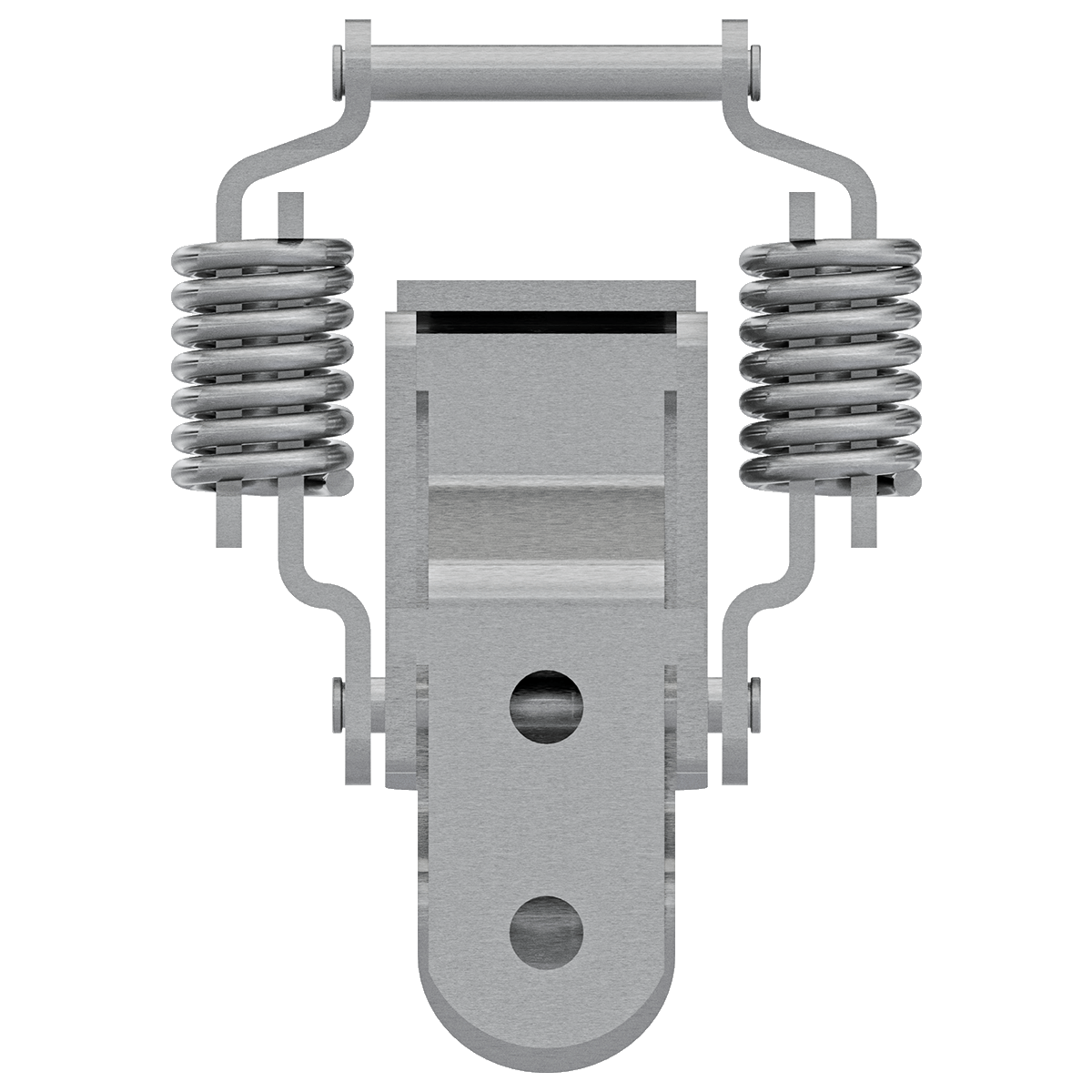 back view highlighting latch mounting plate