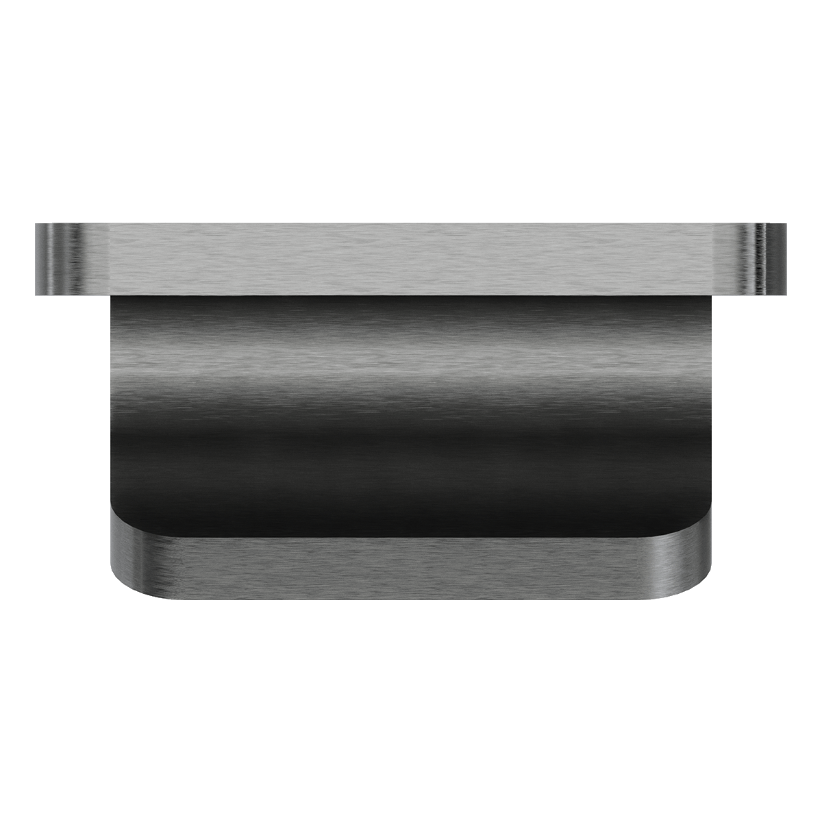 top view showing flat mounting surface