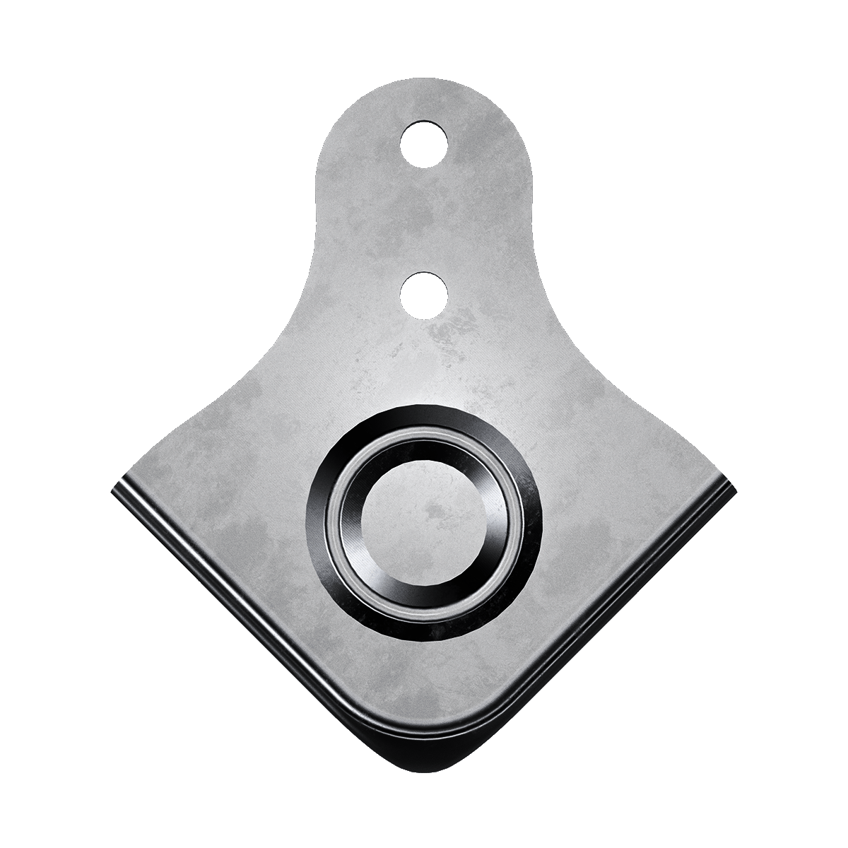 Combination Clamp &amp; Corner with Stacking Dimple, Top view