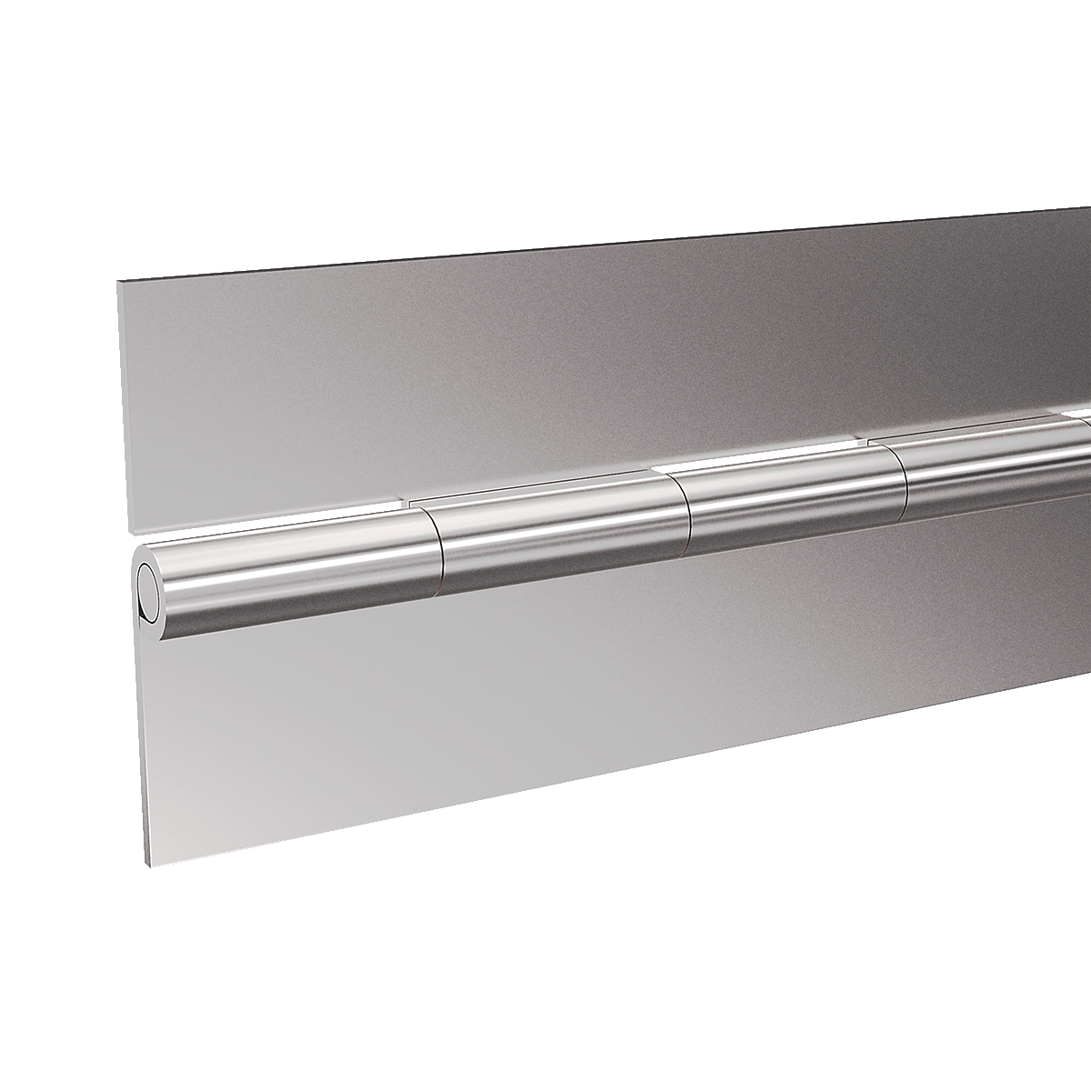 2.0in Open x 72in Long Stainless Steel Continuous Hinge, 0.19in Pin dia, 1.00in knuckle, without Holes