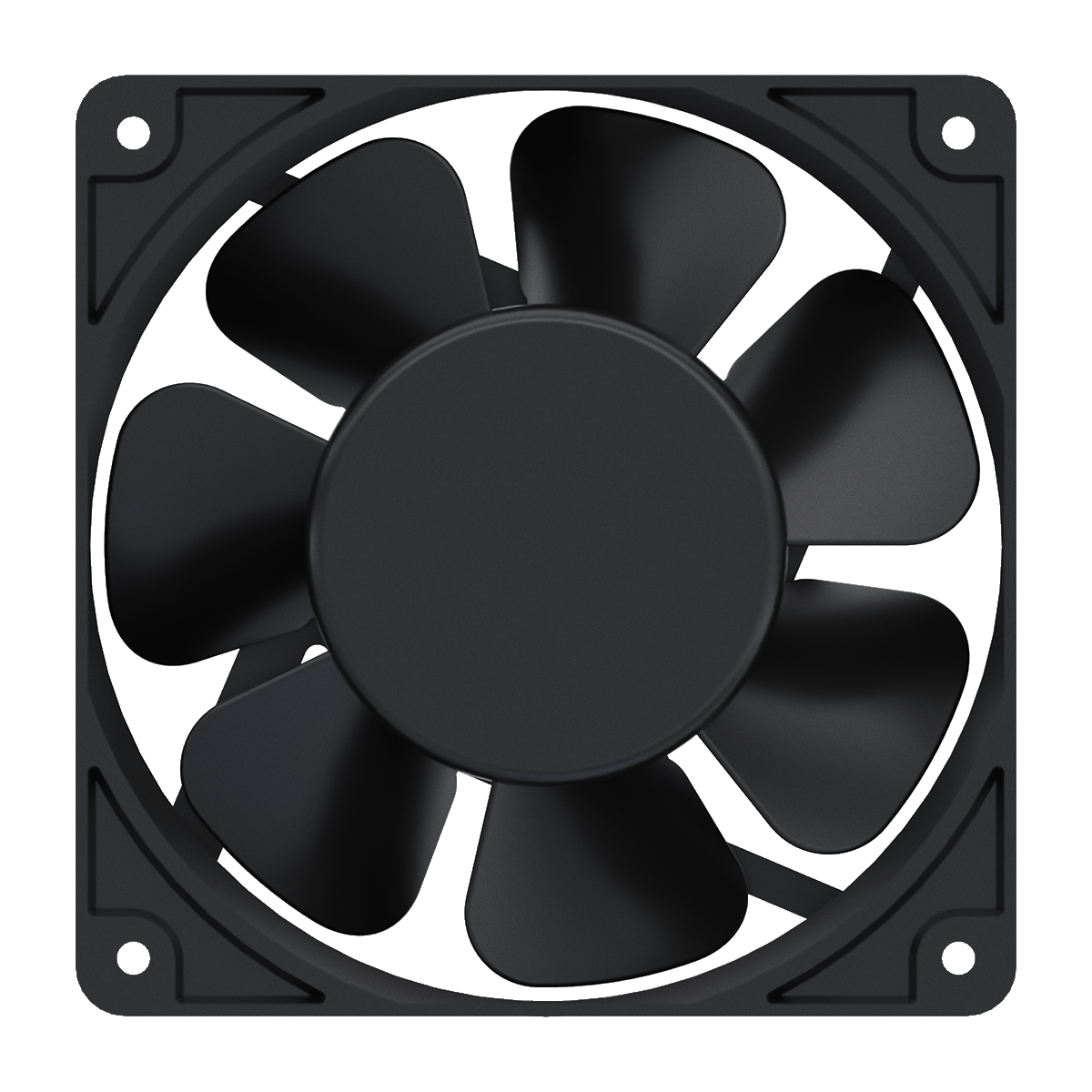 Low Noise Axial Cooling Fan, 120mm, 115VAC, 104.5CFM, 43.3dB