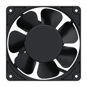 Low Noise Axial Cooling Fan, 120mm, 115VAC, 104.5CFM, 43.3dB