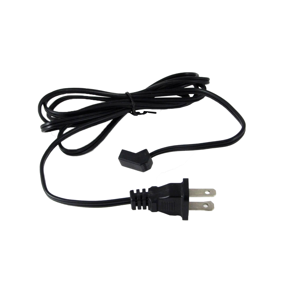 45° Angled, AC Fan Power Plug Cord - 72-inch Long
