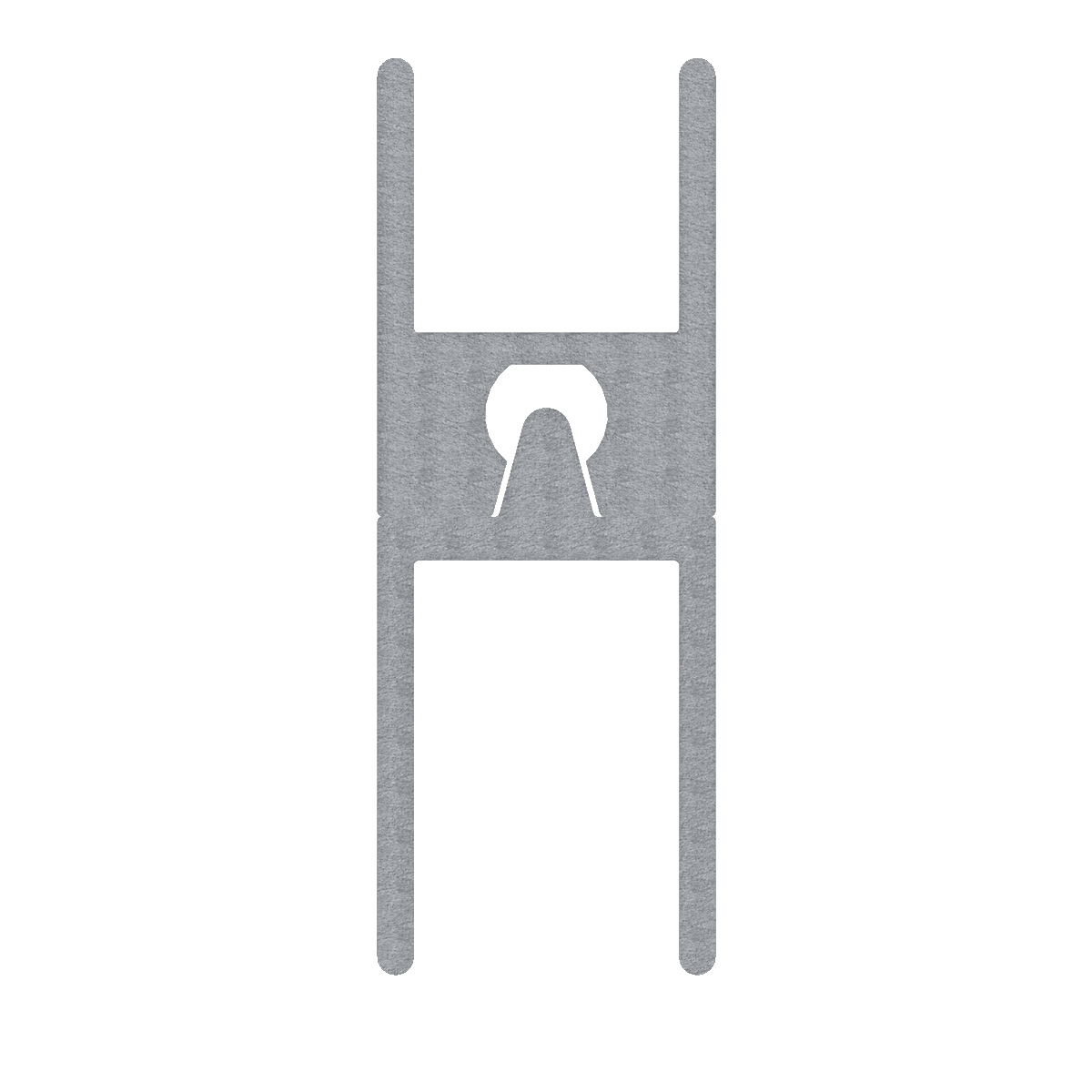 1/2&quot; Aluminum Heavy Duty Groove Extrusion, 10 Feet Length