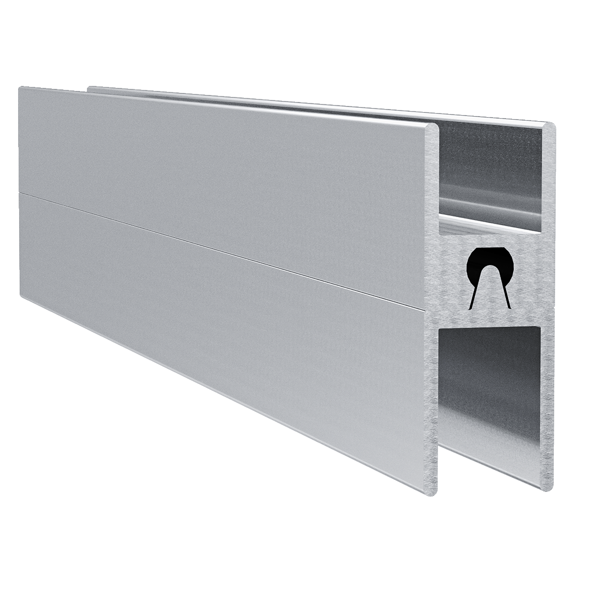 1/2&quot; Aluminum Heavy Duty Groove Extrusion, 10 Feet Length