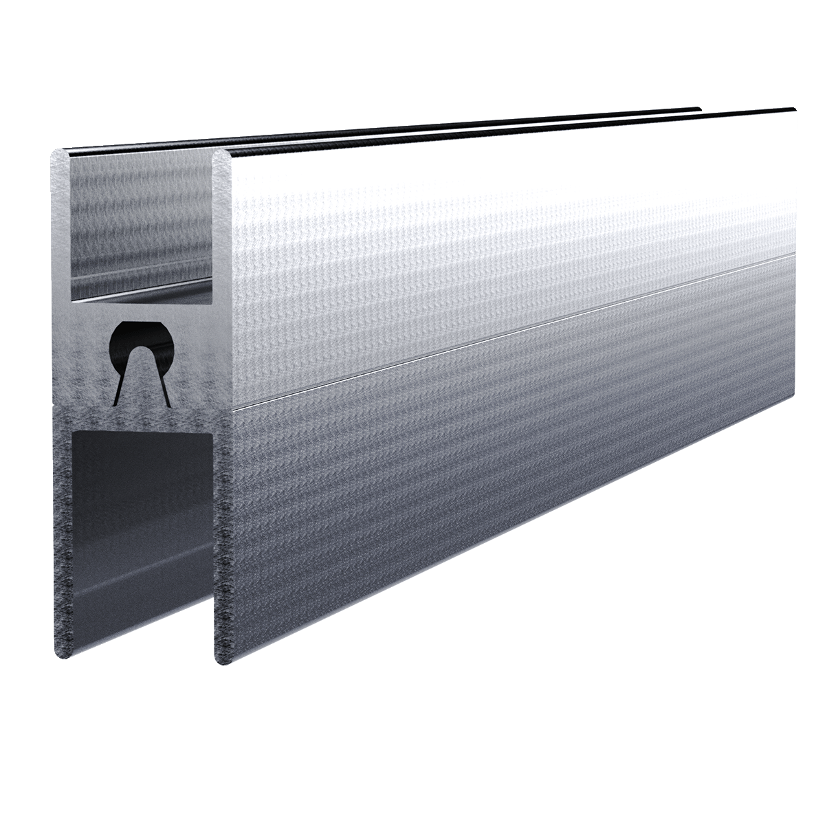 1/2&quot; Aluminum Heavy Duty Groove Extrusion, 10 Feet Length