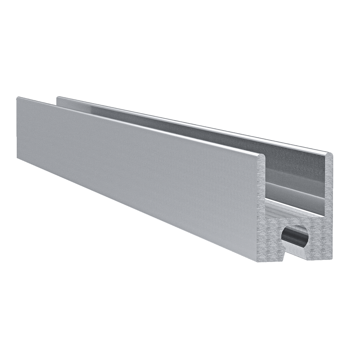 1/2&quot; Aluminum Heavy Duty Groove Extrusion, 10 Feet Length