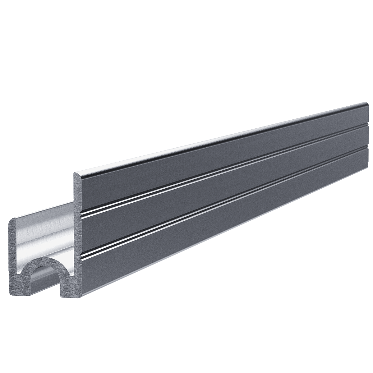 3/8&quot; Aluminum Groove Extrusion, 10 Feet Length