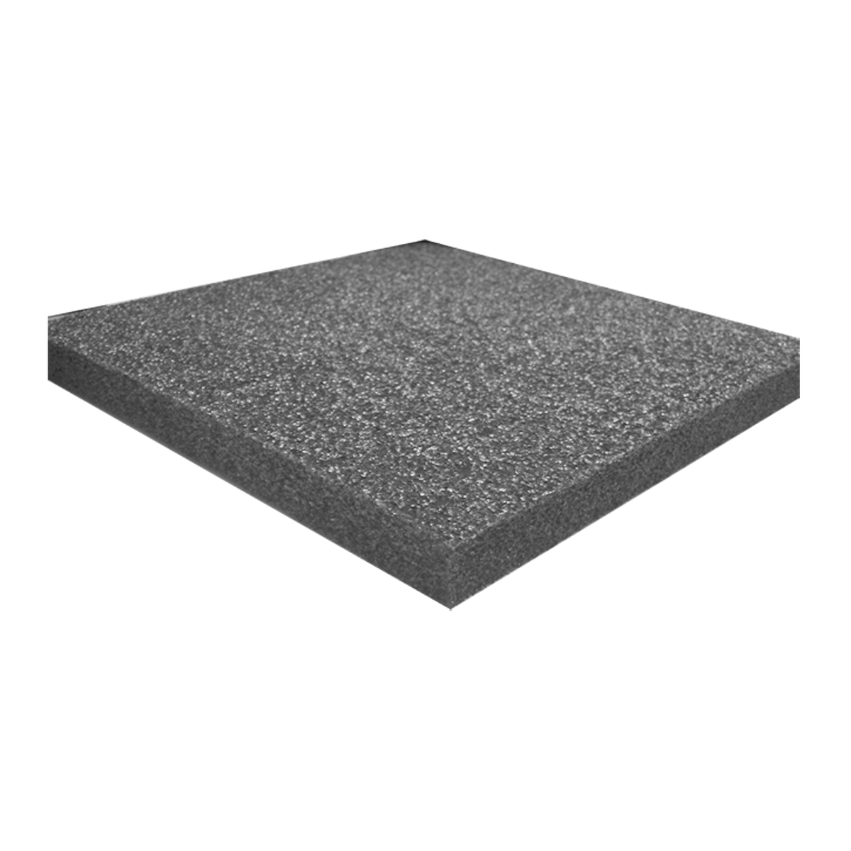 1in Diced Cube Polyurethane Ester Foam Sheet, Charcoal, 18in x 21in