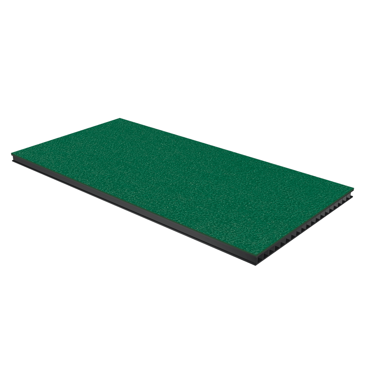 1/4in Corrugated Laminate - Green