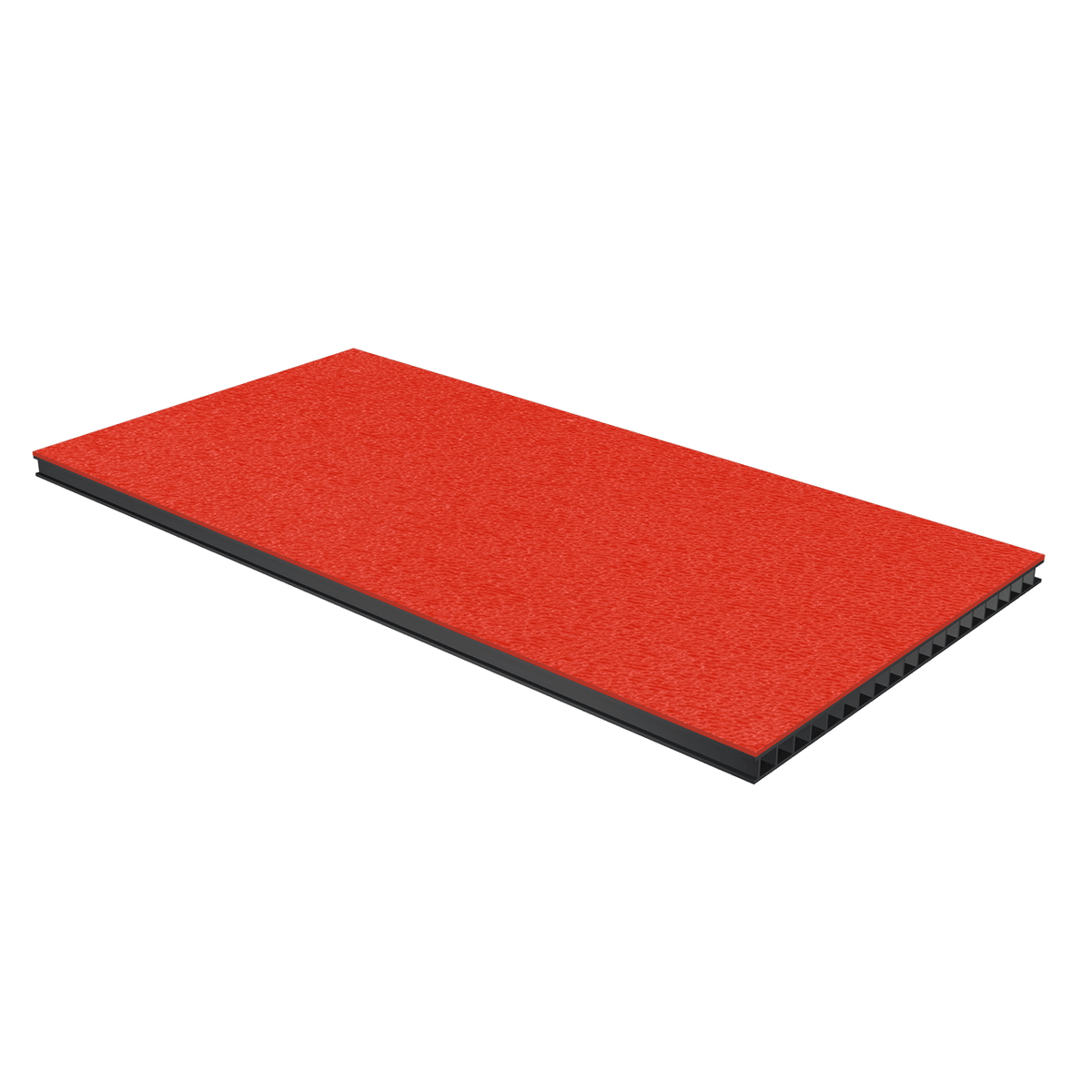 1/4in Corrugated Laminate - Orange