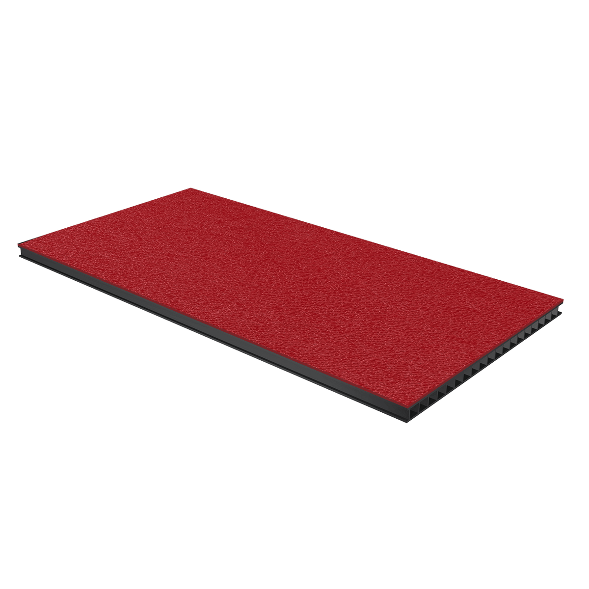 1/4in Corrugated Laminate - Red