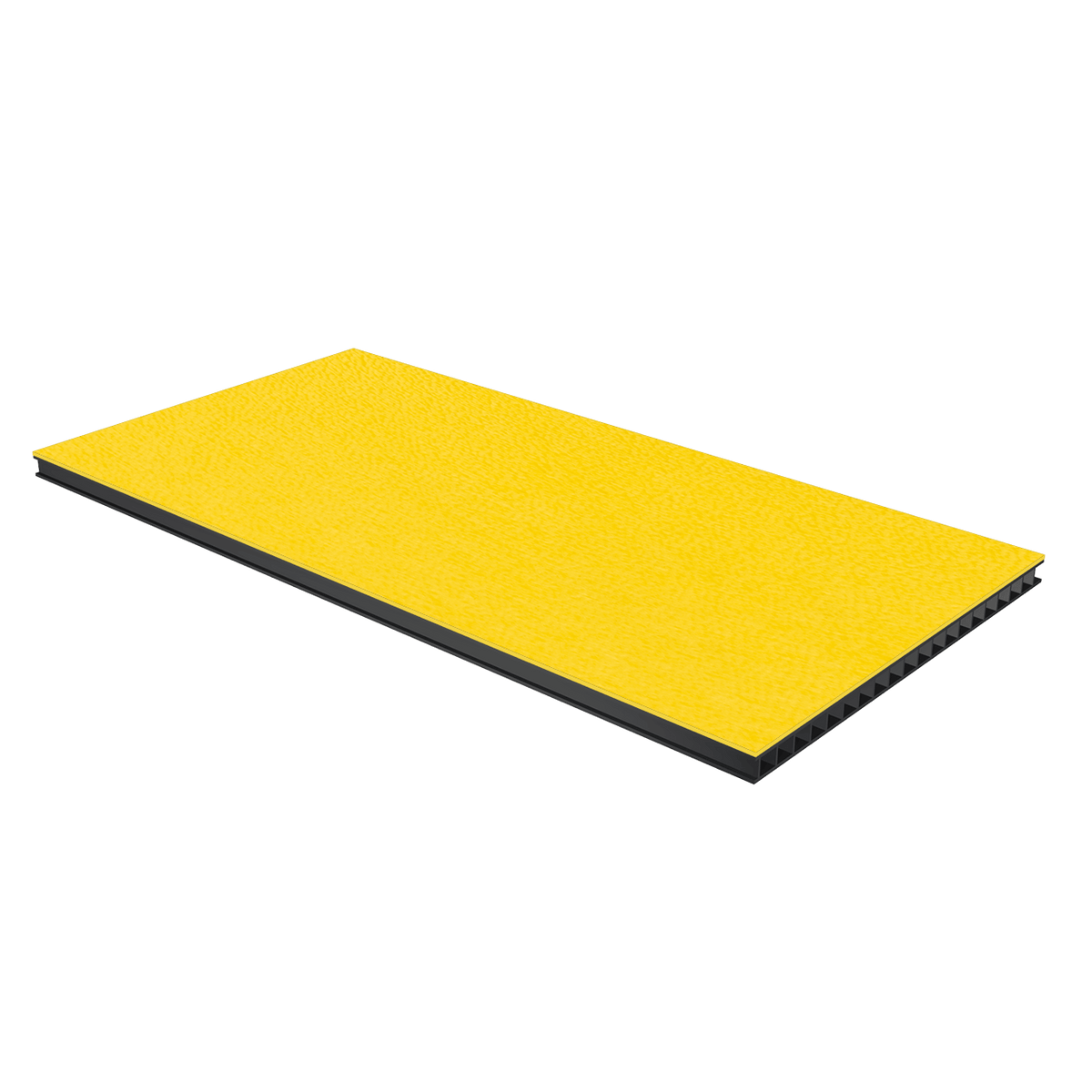 1/4in Corrugated Laminate - Yellow