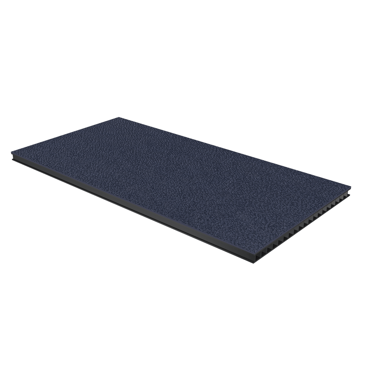 1/4in Corrugated Laminate - Navy Blue