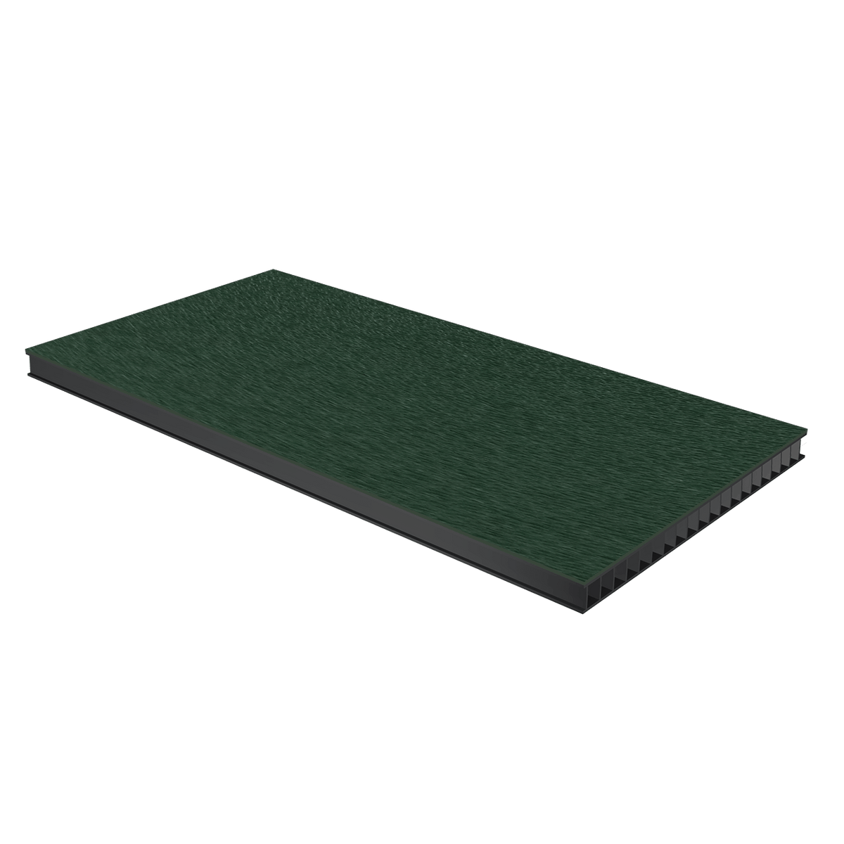 3/8in Corrugated Laminate - Forest Green