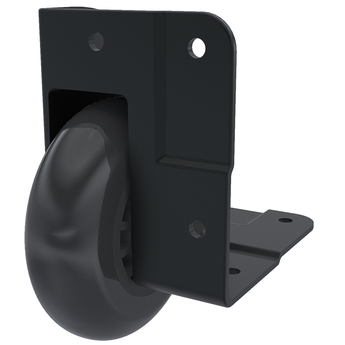 3&quot; Black 7/8&quot;-Offset Corner Caster