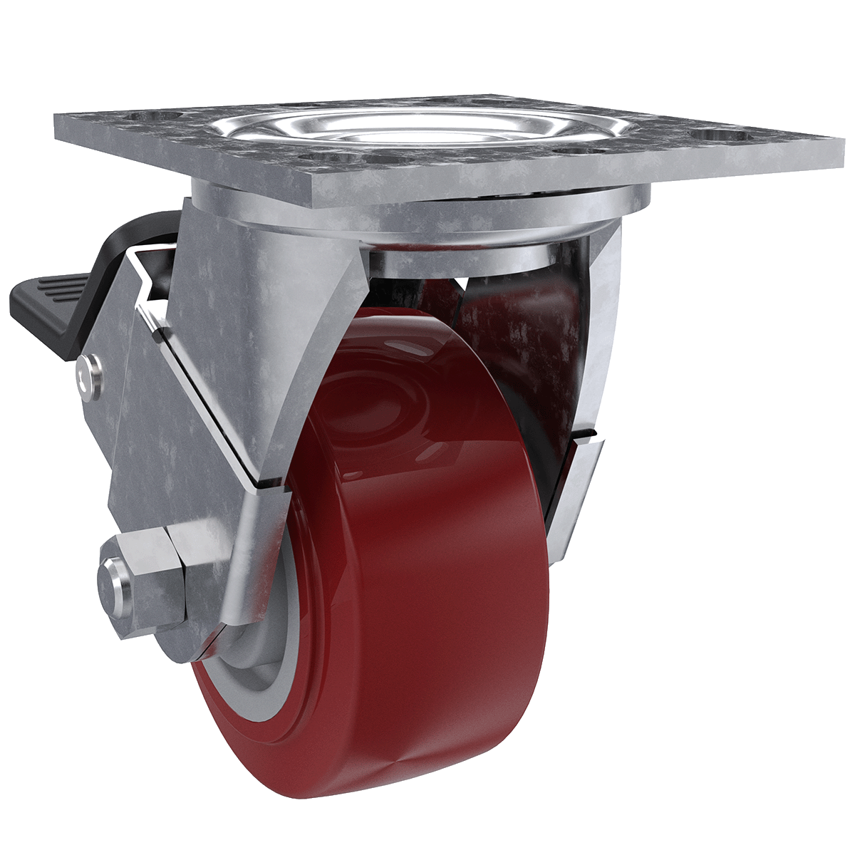 4&quot; Poly Hi-Tech Swivel Caster with Brake