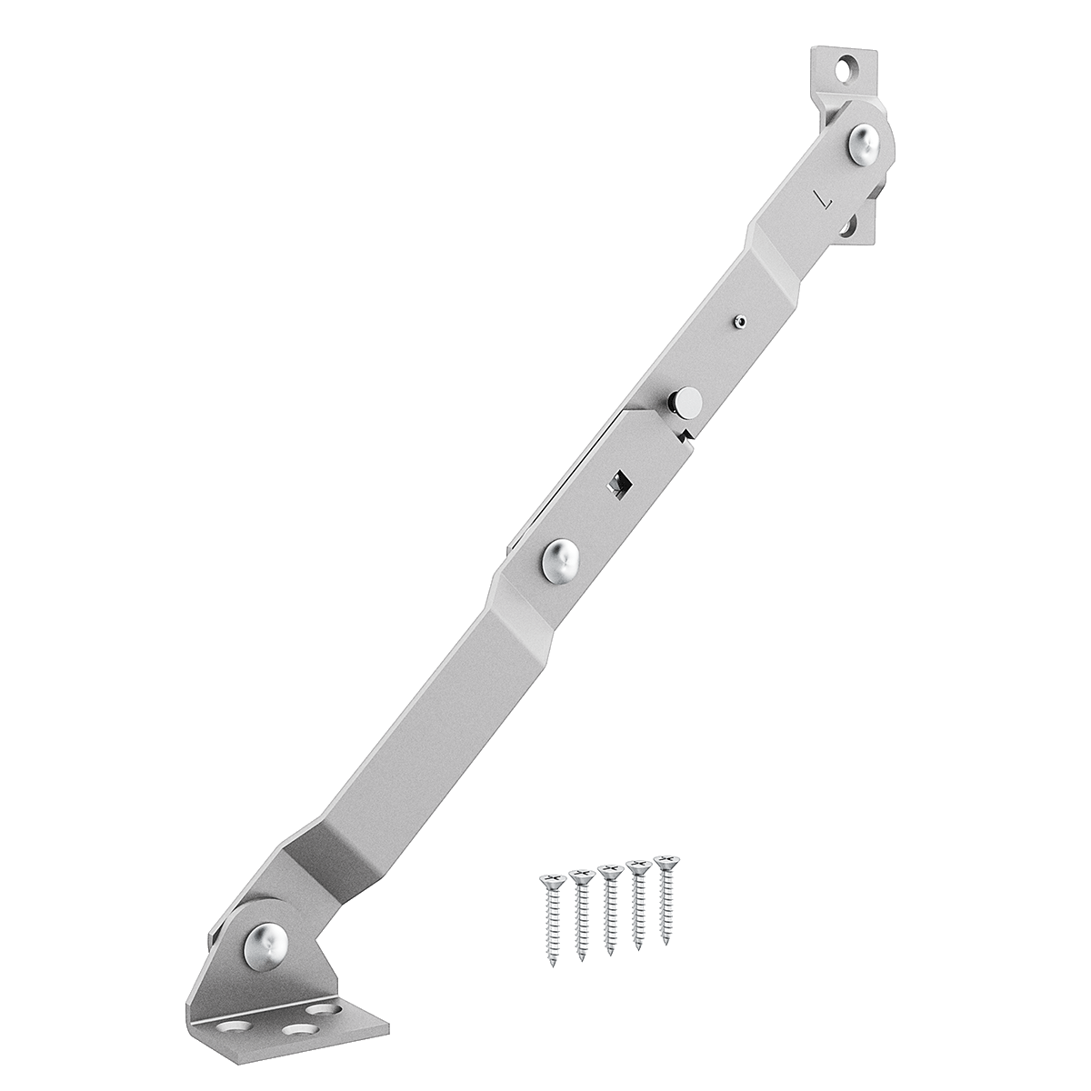 15-inch Left-hand Heavy-duty Lid Stay with Locking Latch