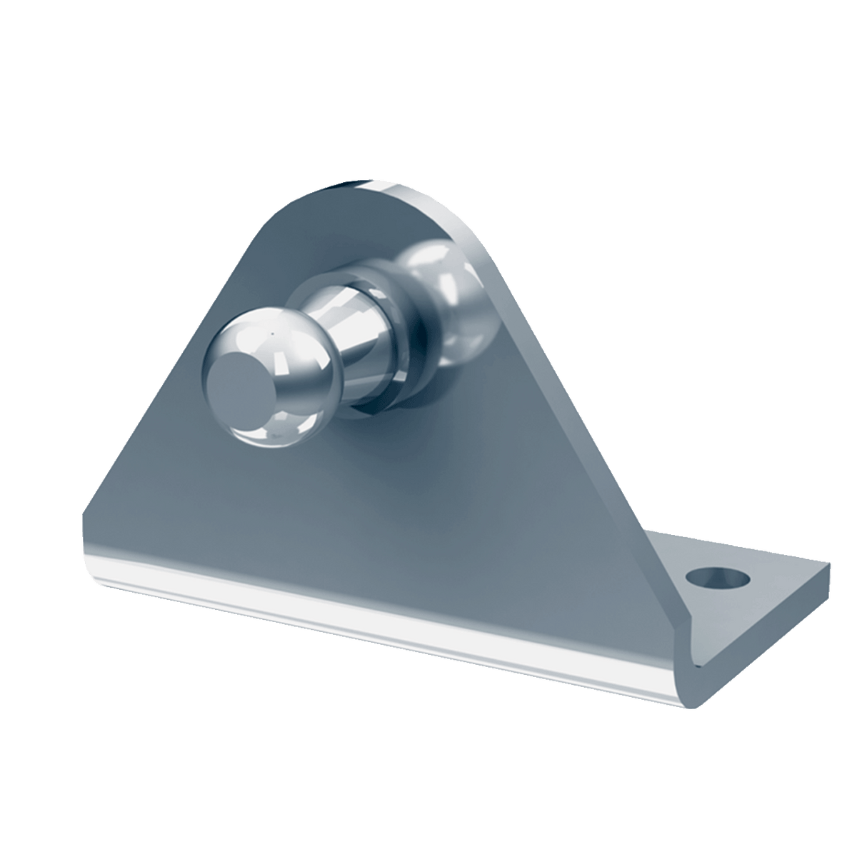 10mm Ball Stud Mounting Bracket, 3-hole Right Angle