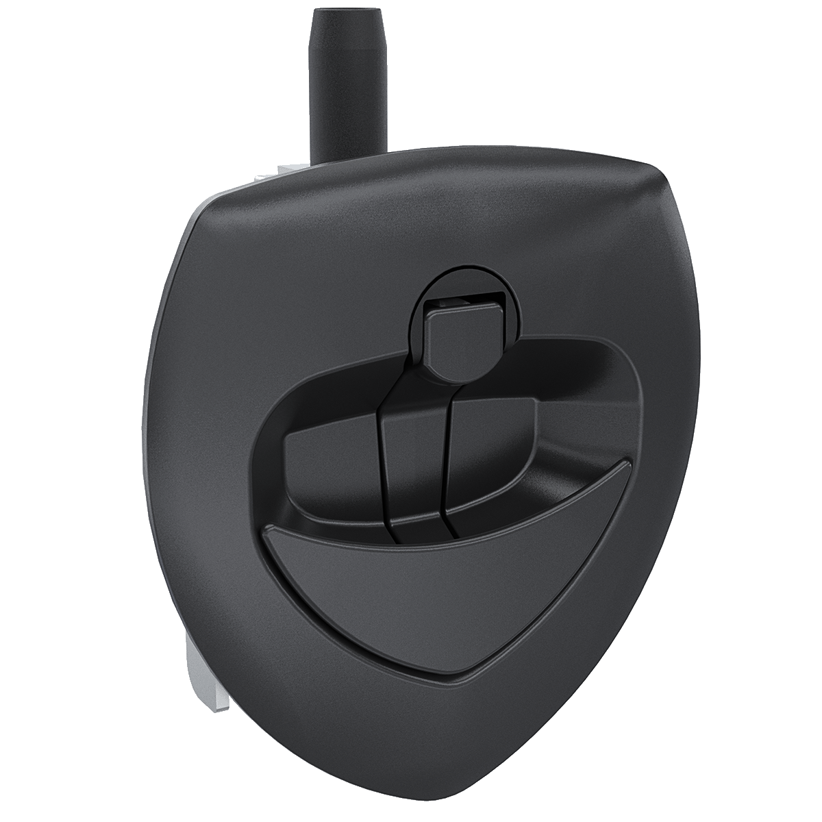 Southco Flush Mount Curved Lift-and-Turn Compression T-Handle Latch, Black