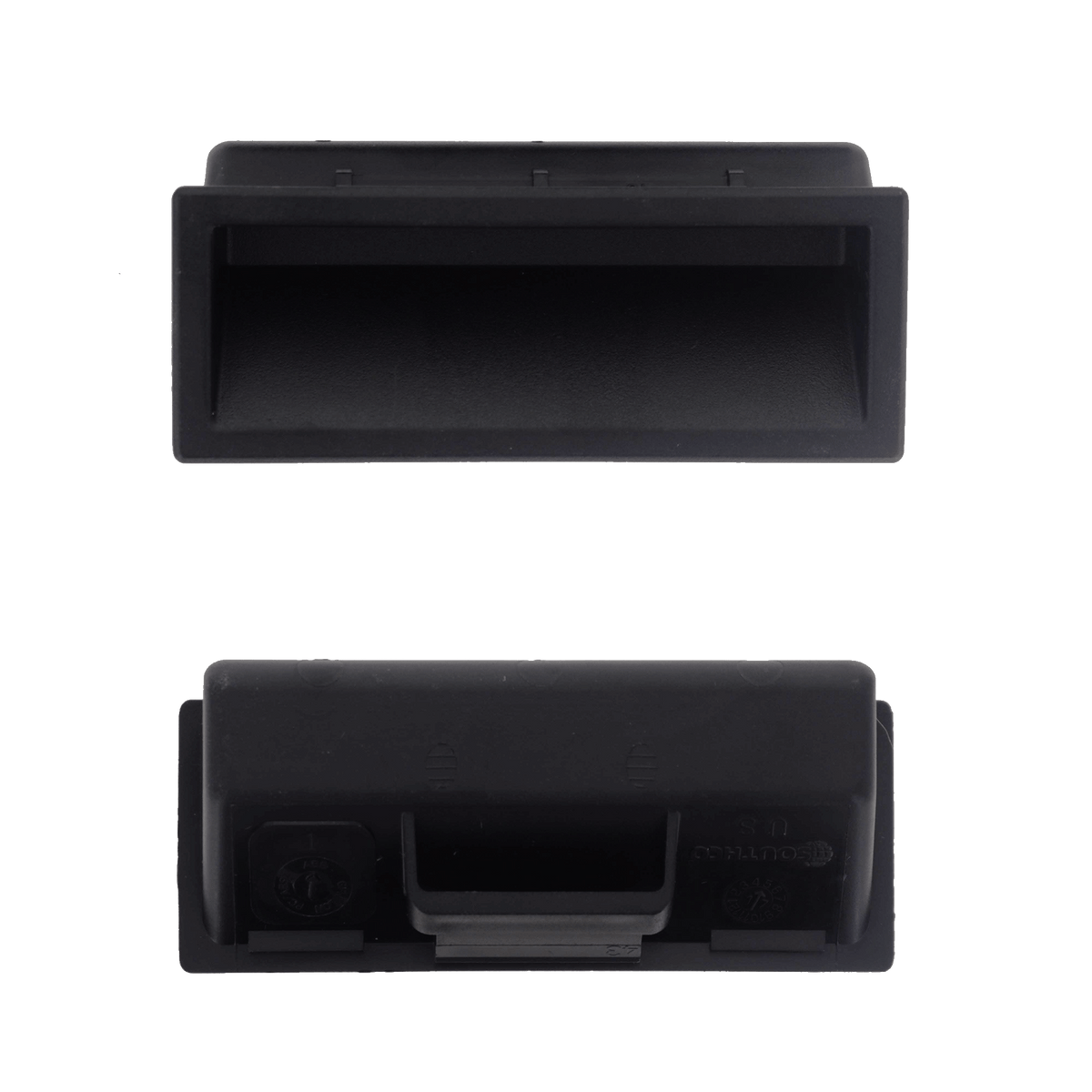 Southco Concealed Flush Pull Handle Black ABS Plastic, 1.8 - 2.1mm Grip Range - P2-43