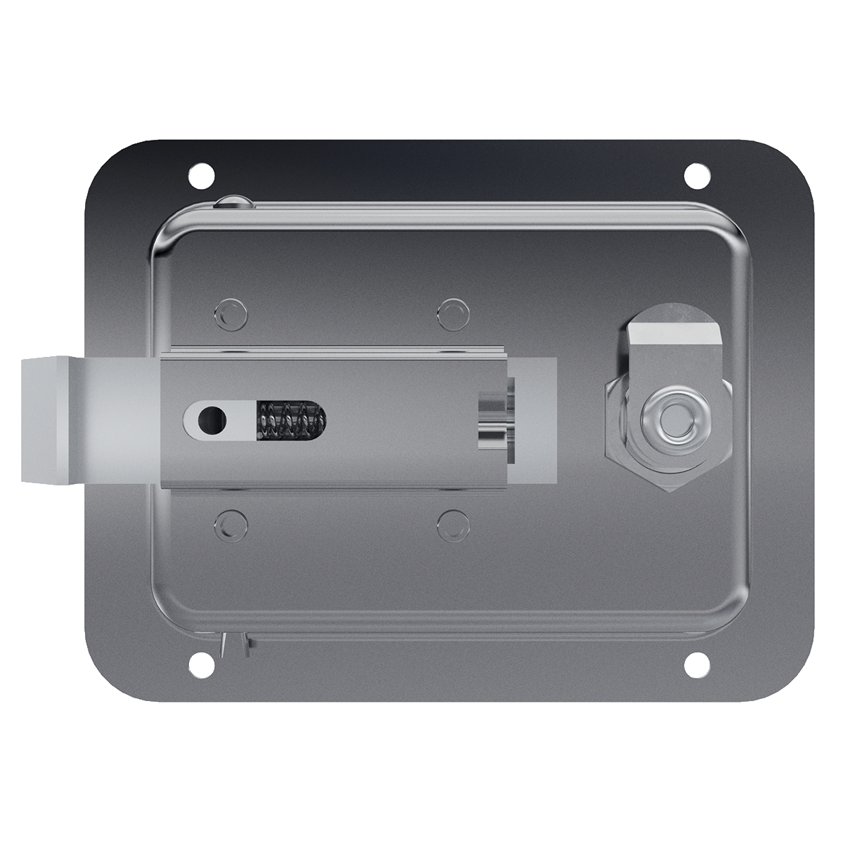 Key lockable Stainless Steel Paddle Latch with CH501 Key