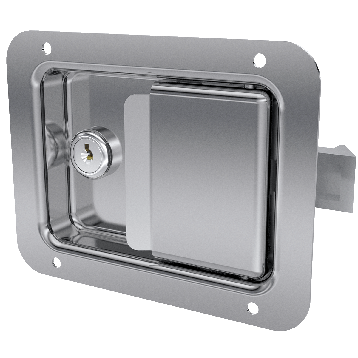 Key lockable Stainless Steel Paddle Latch with CH510 Key