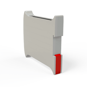 Italtronic Railbox DIN Rail Plastic Enclosure Case, Grey - 17.5mm Wide - KRC17.5