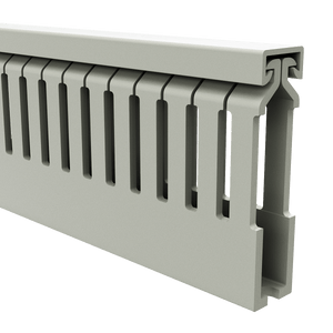 15mm x 60mm Cable Wiring Duct with Narrow Finger spacing and Removable Duct Cover, 2-meter long