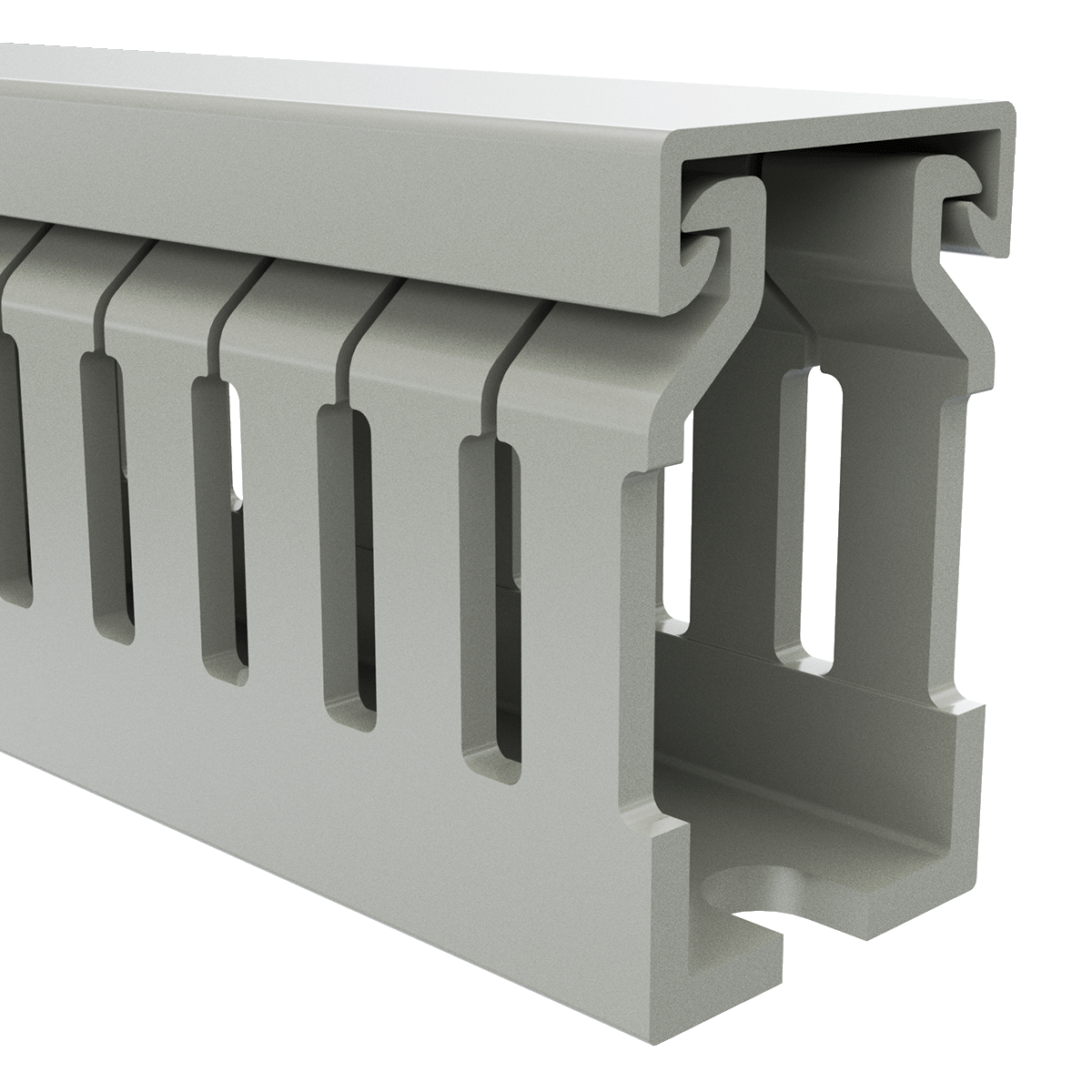 25mm x 40mm Cable Wiring Duct with Narrow Finger spacing and Removable Duct Cover, 2-meter long